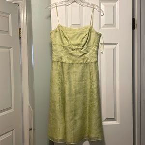 Ann Taylor green silk dress